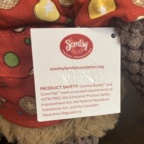Scentsy Buddy Sasha The Bear 14” Plush Teddy With Tag & Box 2010 - Picture 4 of 13