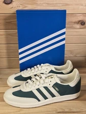 ADIDAS SAMBA OG 'OFF WHITE COLLEGIATE GREEN' JI3205 Men's Size 9.5