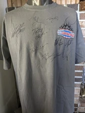 NHRA Autographed 2010  Supernationals NJ Men’s XLarge National Hot Rod Drag Race