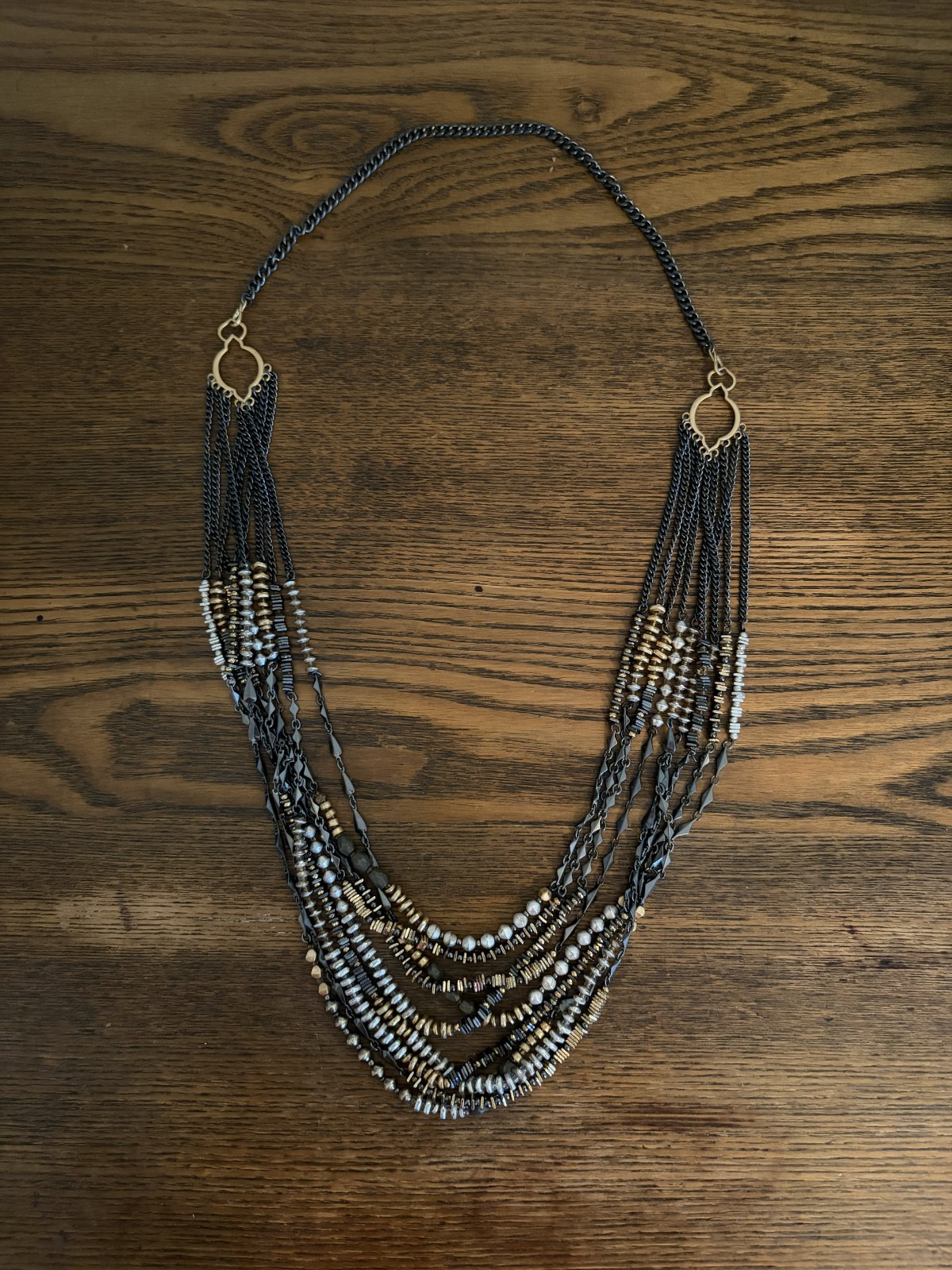 Stella & Dot Multi-Metal Statement Necklace - image 1
