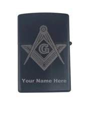 Personalized Masonic Flip Top Oil Lighter Free Mason Wind Resistant Lighter