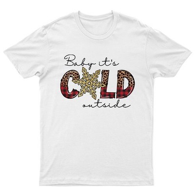 Baby Its Cold Outside T-Shirt Unisex Geschenk Retro Lustig Damen Vintage...
