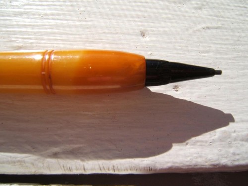 VINTAGE BUTTERSCOTCH BAKELIT BLEISTIFT STIFT - Bild 5 von 9