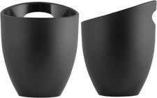 Secchiello Igloo Acrilico Nero Arredo Tavola, Latta