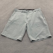 Hurley Hybrid Walk Shorts Mens Size 36 Sage Green Heathered Quick Dry Stretch