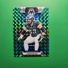 JASON KELCE 2023 Panini Mosaic GREEN Prizm COLOR MARCH #196 Philadelphia Eagles