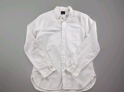 Todd Snyder Irish Linen Spread Collar Long Sleeve Shirt Size M White *Read*