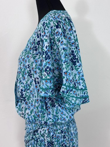 Poupette St. Barth Mabelle Printed Mini Dress Floral Blue Size XS - Picture 8 of 15