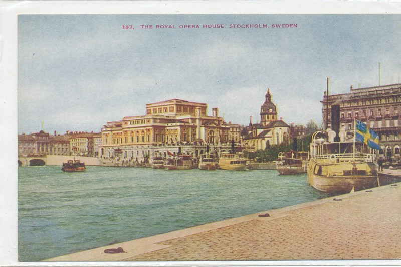 SWEDEN STOCKHOLM THE ROYAL OPERA HOUSE postcard #137