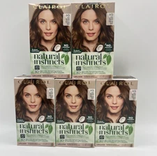 Clairol Natural Instincts Demi-Permanent Hair Dye, 6G Light Golden Brown 5 Pack