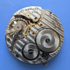 VINTAGE 16 SIZE HAMILTON GRADE 992B 21 JEWELS MODEL 5 POCKET WATCH PARTS