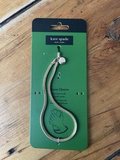 Kate Spade New York Phone Charm Gold Chain Logo new 