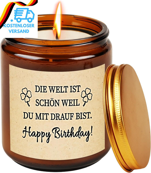 Geburtstagsgeschenk FüR Frauen - Kerzen Geschenk FüR Frauen & MäNner - Geburtsta-image