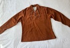 Vintage 70s Tregos WestWear Laurel Canyon style suede hippie/boho shirt, Large — photo 1