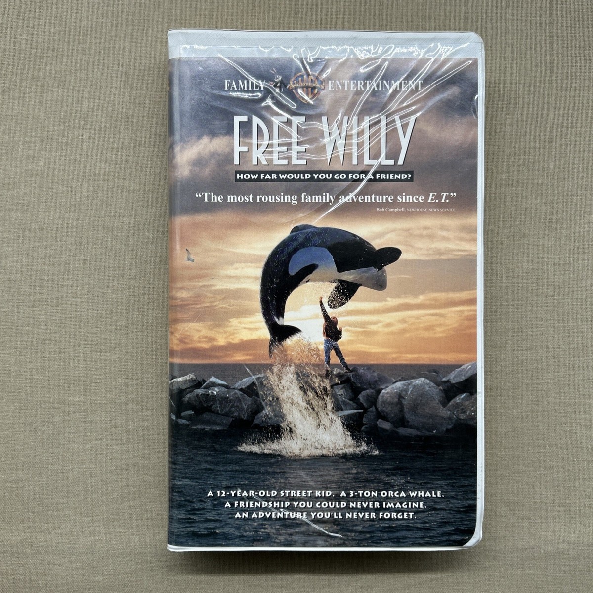 Free Willy (1) (VHS 1993) Orca Killer Whale Adventure Jason James