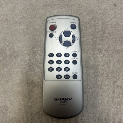 Sharp LCDTV G1559SA Remote Control Tested Works