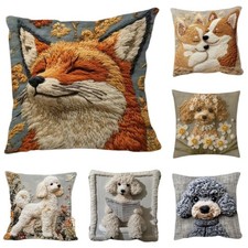Super Soft Plush Pillowcase Simulated Embroidery Cushion Cover  Home Decor