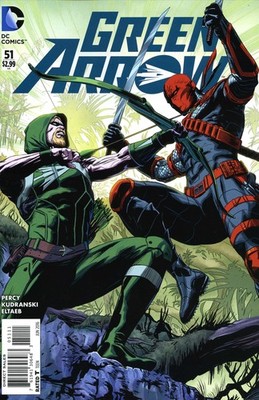 Green Arrow (5th Series) #51 VF; DC | New 52 Deathstroke - w/Bag+Board