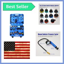 18pcs Universal Radiator Pressure Tester Kit Coolant Vacuum Refill Kitcoola...