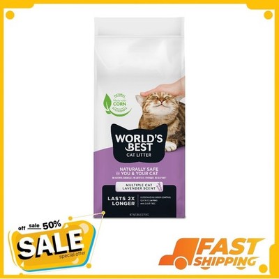 WORLD'S BEST CAT LITTER Multiple Cat Lavender Scented - 28 lb Bag