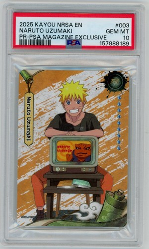 2025 Kayou Naruto Uzumaki #003 PSA Magazine Exclusive PSA 10