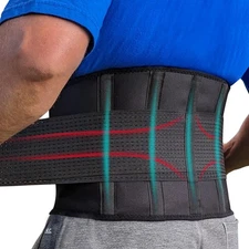 5XL Plus Size Back Brace – Adjustable Lumbar Support for Women & Men | Low