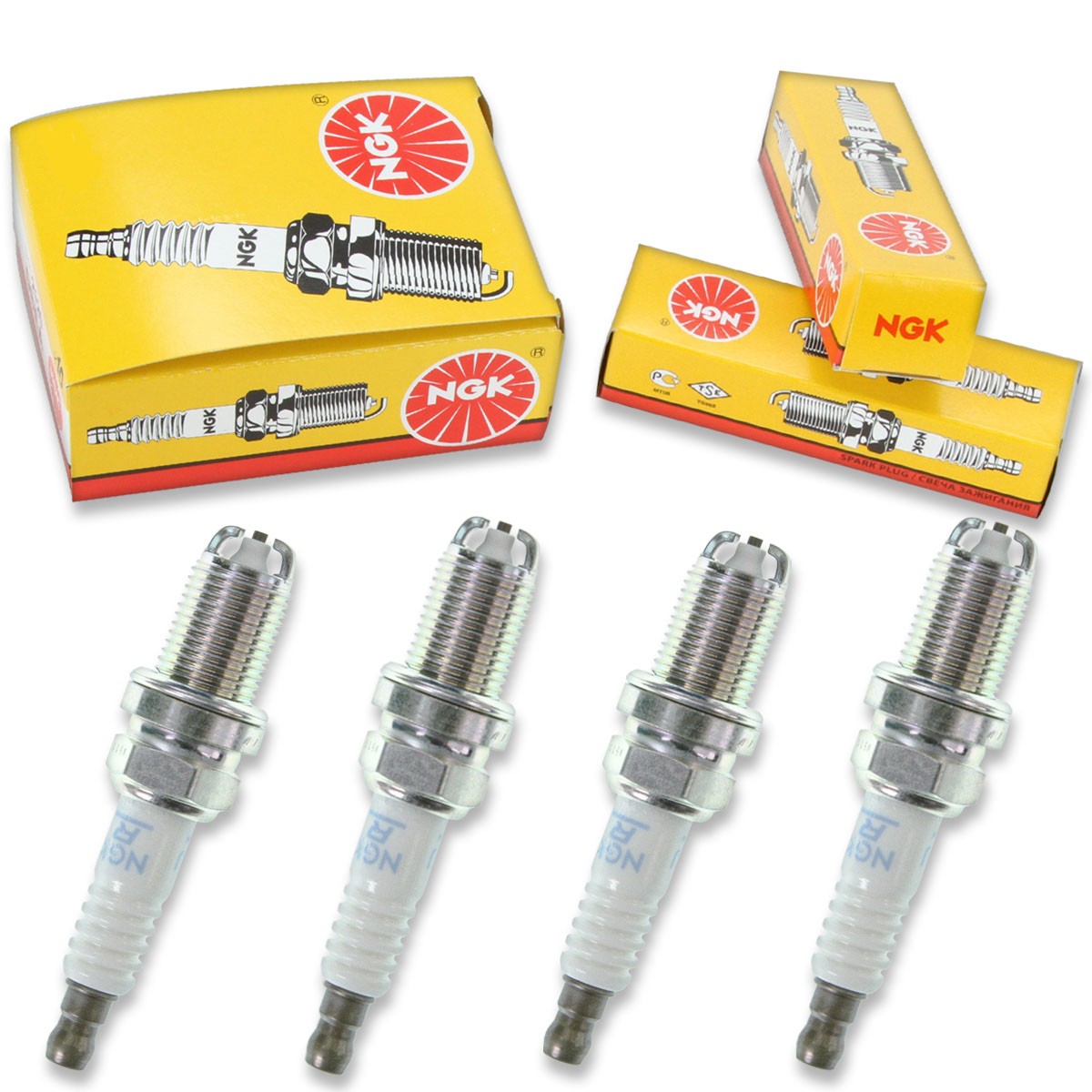 4 pc NGK 5881 BKR7EKU Standard Spark Plugs for K22TNR-S K22TMR11 K22TM11 cv