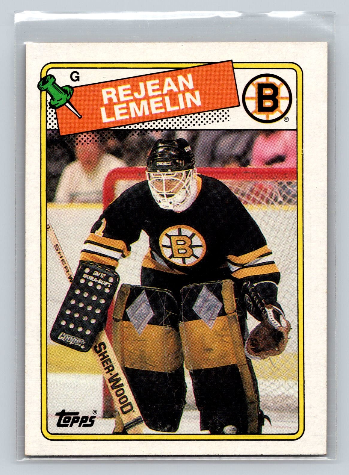 Rejean Lemelin #186 Hockey Cards 1988 Topps trading card — raw and PSA graded price guide