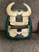 Disney Loungefly Marvel Loki Cosplay Mini Adjustable Backpack Shoulder Bag