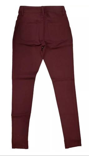 Calvin Klein Women's Stretch 5-Pocket Pants Burgundy Size 8 - Picture 3 of 7