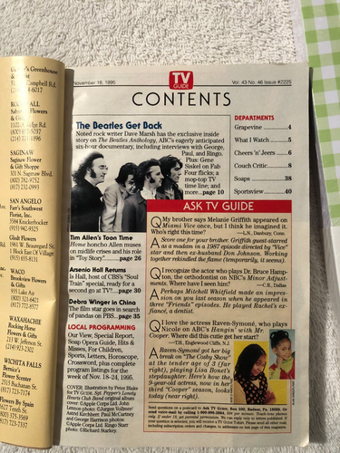 1995 TV Guide Nov 18-24 Collector’s Edition The Beatles - Picture 3 of 6