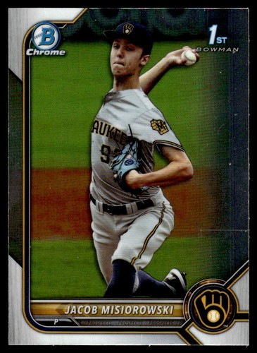 2022 Bowman Draft Chrome Jacob Misiorowski Milwaukee Brewers #BDC-132