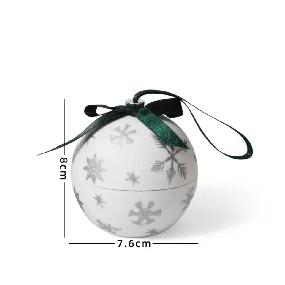 Idea Regalo Donna Natale Portagioielli Pallina con Collana Cuore Argento - Immagine 3 di 4