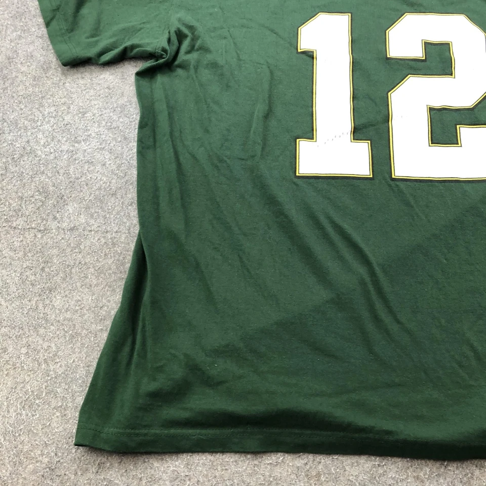 Рубашка мужская Green Bay Packers 3XL зеленая NFL футбол Аарон Роджерс 12 футболка - Изображение 2 из 4