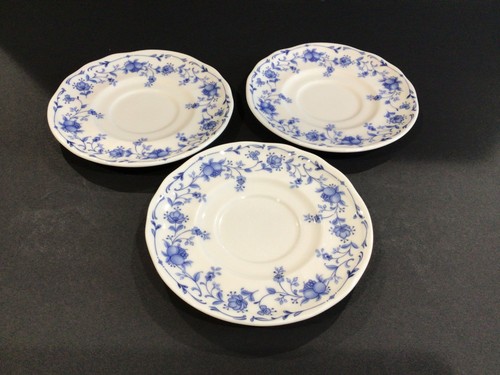 3er Set Epoch Collection Northridge Tassen Tassen und Untertassen blau-weiß geblümt - Bild 4 von 9