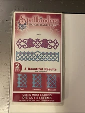 Spellbinders Lattice Border S4-218 2 Dies Emboss Stencil Borderabilities