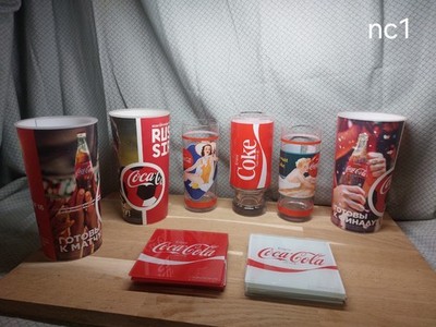 Coca-Cola Collector Lot: 2018 World Cup Russia Glasses + Pin-up Glasses...