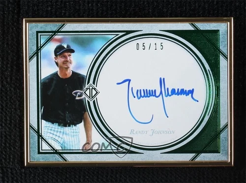 2018 Topps Transcendent Collection Green /15 Randy Johnson (Horizontal) Auto HOF