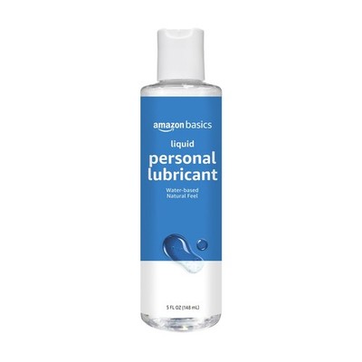 Amazon Basics Liquid Water Based Lube, 5 Fluid 5 Fl Oz (Pack of 1), Clear 