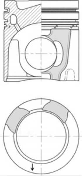 Kolbenschmidt Kolben 41162600 FüR Volvo FM 9400 8300 9300 B9 FM9-image