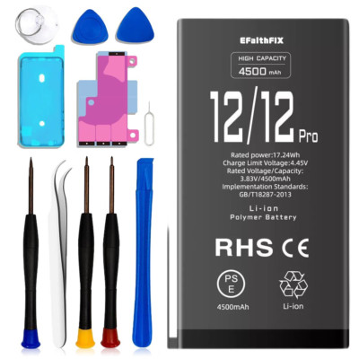 Akku Für Apple iPhone 12 / 12 Pro Hohe Kapazität 4500mAh Batterie Battery Ersatz
