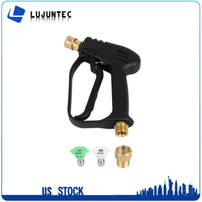 #ad 1 4quot; High Pressure Washer Gun 4000 PSI Car Wash Foam Spray Short Wand w Nozzle $22.70
