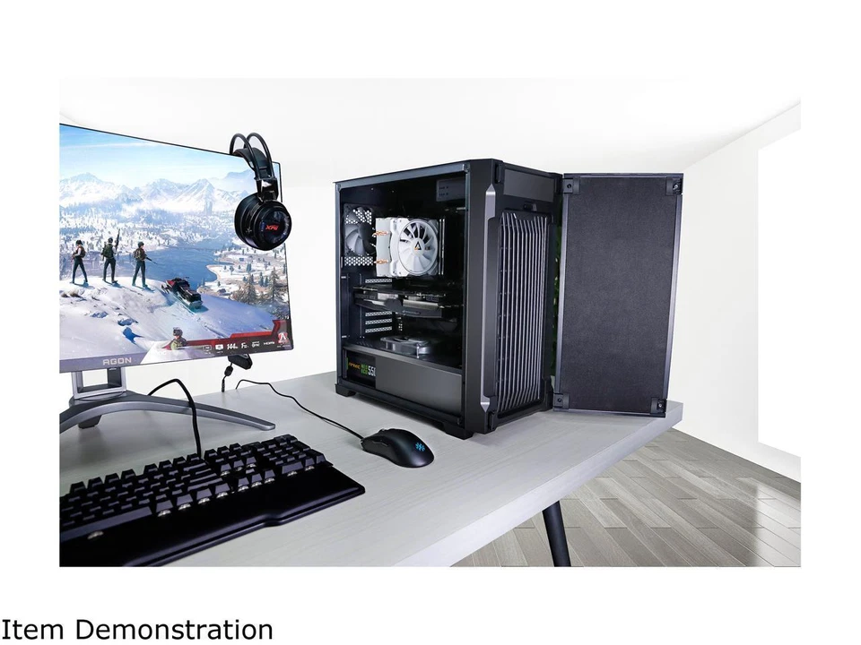 Antec P10 FLUX ATX Computer PC Case 5x120mm Fans Reversible & Swing-Open - Image 2 of 4