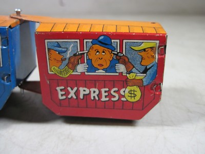 TJBB エイロン まとめ売り Vintage Wind Up Western Express 8400 Tin Toy Train TT