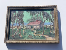 ANTIQUE CALIFORNIA LANDSCAPE PAINTING RARE LISTED Willow Faye Abraham Ward OIL