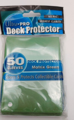 Ultra Pro 50 Deck Protector Matrix Green Sleeves (location-bin-400)