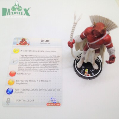 Heroclix Crisis set Trigon #045 Rare figure w/card!