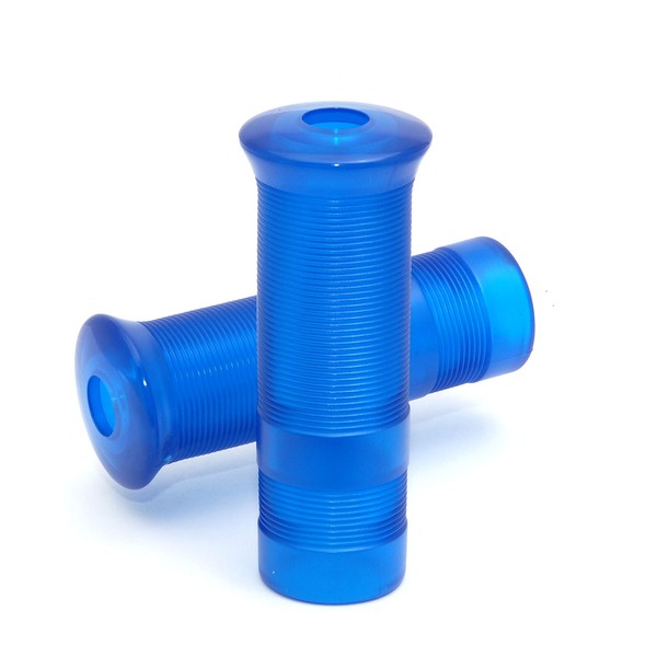 "Anderson Style Griffe Transparent Blau 25,4 Mm F. Harley Und Chopper 1\" Grips"-image