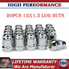 12x1.5 Lug Nuts Closed End Bulge Acorn Lug Nut fits for Ford Fusion Focus Escape