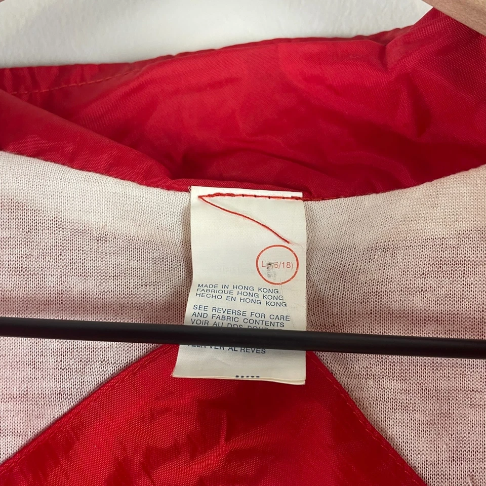 Vtg. RED WINGS Mighty Mac NHL (Youth Large 16-18) Windbreaker Zip Up Jacket EUC - Image 4 of 4